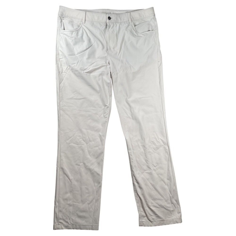 Johnnie-O Prep-Formance Pants Mens 40x34 (40x32) Stone Golf Casual Tech Trousers